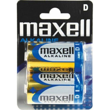 Maxell Αλκαλικές Μπαταρίες D 1.5V 2τμχ