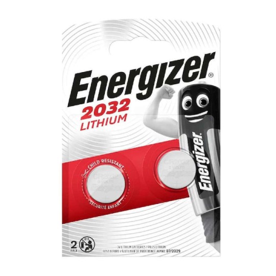 Energizer Μπαταρίες Λιθίου Ρολογιών CR2032 3V 2τμχ