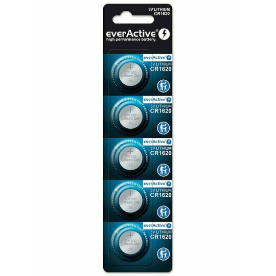 everActive Μπαταρίες Λιθίου Ρολογιών CR1620 3V 5τμχ