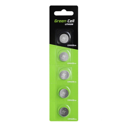 Green Cell Μπαταρίες Λιθίου Ρολογιών CR1620 3V 5τμχ
