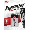 Energizer Max Αλκαλική Μπαταρία 9V 1τμχ
