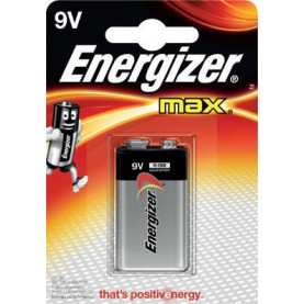 Energizer Max Αλκαλική Μπαταρία 9V 1τμχ