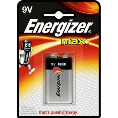 Energizer Max Αλκαλική Μπαταρία 9V 1τμχ