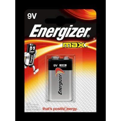 Energizer Max Αλκαλική Μπαταρία 9V 1τμχ