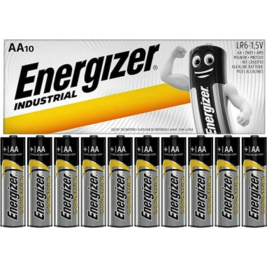 Energizer Industrial Αλκαλικές Μπαταρίες AA 1.5V 10τμχ