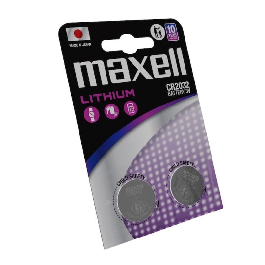 Maxell Μπαταρίες Λιθίου Ρολογιών CR2032 3V 2τμχ
