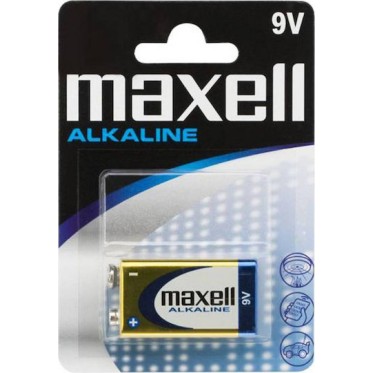 Maxell Αλκαλική Μπαταρία 9V 1τμχ