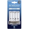 Panasonic Eneloop Basic BQ-CC61 USB Φορτιστής 4 Μπαταριών Ni-MH Μεγέθους AA/AAA σε Λευκό χρώμα