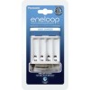 Panasonic Eneloop Basic BQ-CC61 USB Φορτιστής 4 Μπαταριών Ni-MH Μεγέθους AA/AAA σε Λευκό χρώμα