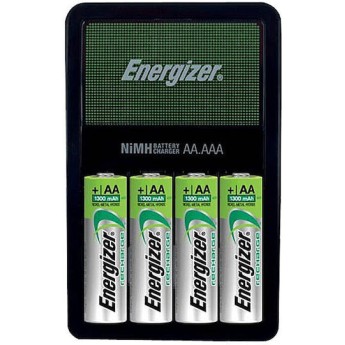 Energizer ACCU Recharge Maxi Φορτιστής 4 Μπαταριών Ni-MH Μεγέθους AA/AAA Σετ με 4x AA 2000mAh