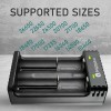 everActive LC-200 USB Φορτιστής 2 Μπαταριών Li-ion Μεγέθους 18650/21700