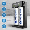 everActive LC-200 USB Φορτιστής 2 Μπαταριών Li-ion Μεγέθους 18650/21700