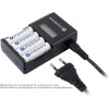 everActive NC-450 Φορτιστής 4 Μπαταριών Ni-MH Μεγέθους AA/AAA