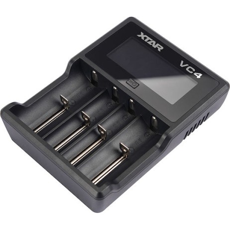 XTAR VC4 USB Φορτιστής 4 Μπαταριών Li-ion/Ni-MH Μεγέθους AA/AAA/D/18650