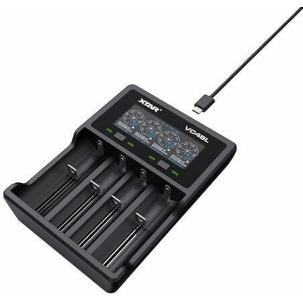 XTAR VC4SL USB Φορτιστής 4 Μπαταριών Li-ion/Ni-MH Μεγέθους AA/AAA