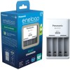 Panasonic Eneloop Basic BQ-CC51 Φορτιστής 4 Μπαταριών Ni-MH Μεγέθους AA/AAA σε Λευκό χρώμα