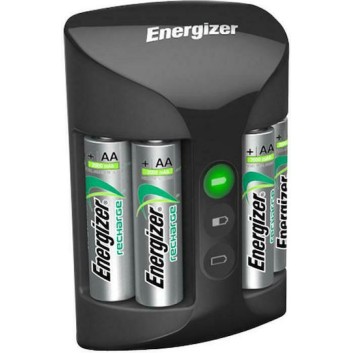 Energizer ACCU Recharge Pro Φορτιστής 4 Μπαταριών Ni-MH Μεγέθους AA/AAA Σετ με 4x AA 2000mAh