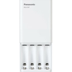 Panasonic Eneloop Smart & Quick BQ-CC87 USB Φορτιστής 4 Μπαταριών Ni-MH Μεγέθους AA/AAA σε Λευκό χρώμα