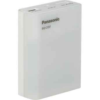 Panasonic Eneloop Smart & Quick BQ-CC87 USB Φορτιστής 4 Μπαταριών Ni-MH Μεγέθους AA/AAA σε Λευκό χρώμα