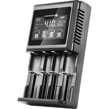 everActive UC-4000 Φορτιστής 4 Μπαταριών Li-ion/Ni-MH Μεγέθους AA/AAA/D/18650/16340/26650/14500