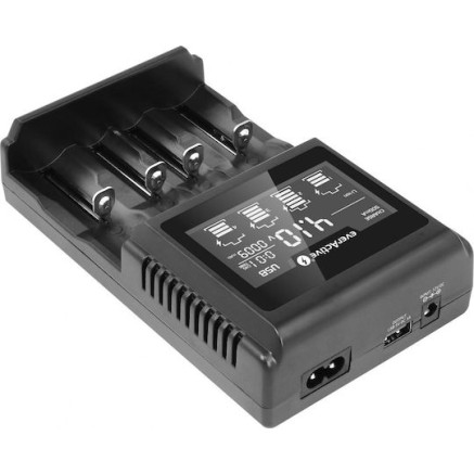 everActive UC-4000 Φορτιστής 4 Μπαταριών Li-ion/Ni-MH Μεγέθους AA/AAA/D/18650/16340/26650/14500