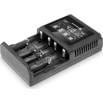 everActive UC-4000 Φορτιστής 4 Μπαταριών Li-ion/Ni-MH Μεγέθους AA/AAA/D/18650/16340/26650/14500
