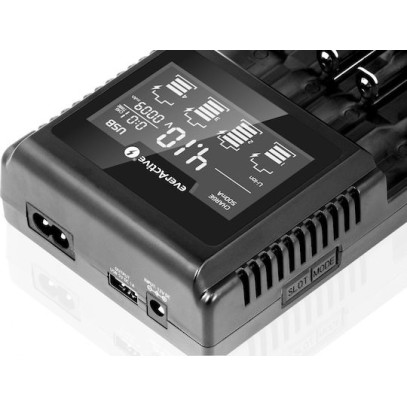 everActive UC-4000 Φορτιστής 4 Μπαταριών Li-ion/Ni-MH Μεγέθους AA/AAA/D/18650/16340/26650/14500