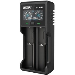 XTAR VC2SL USB Φορτιστής 2 Μπαταριών Li-ion/Ni-MH Μεγέθους AA/AAA/D/18650/21700