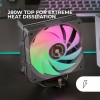 Mars Gaming MCPUX5ARGB Ψύκτρα Επεξεργαστή για Socket AM4/AM5/1200/115x/1700