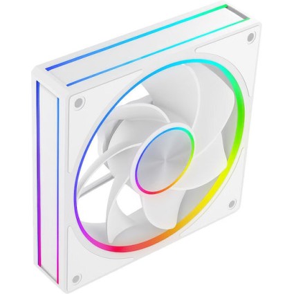 Modecom Volcano Loop Reverse Case Fan με ARGB Φωτισμό Λευκό