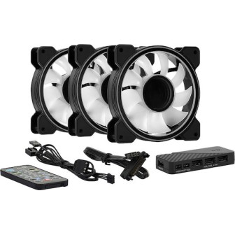 Aerocool Mirage 12 ARGB Pro Case Fan 120mm με Σύνδεση 6-Pin 3τμχ