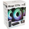 Aerocool Mirage 12 ARGB Pro Case Fan 120mm με Σύνδεση 6-Pin 3τμχ