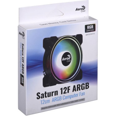Aerocool Saturn 12F ARGB Case Fan 120mm με Σύνδεση 6-Pin