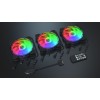 Krux Lunar 120 Case Fan με ARGB Φωτισμό και Σύνδεση 3-Pin 3τμχ