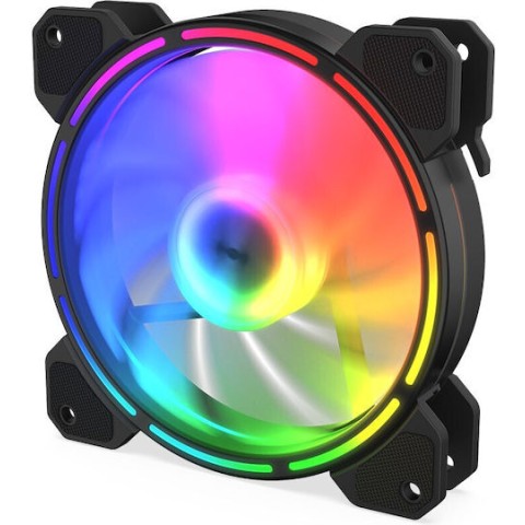 Krux Lunar 120 Case Fan με ARGB Φωτισμό και Σύνδεση 3-Pin