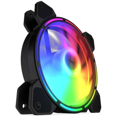 Krux Lunar 120 Case Fan με ARGB Φωτισμό και Σύνδεση 3-Pin