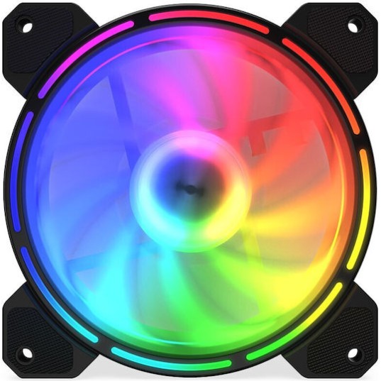 Krux Lunar 120 Case Fan με ARGB Φωτισμό και Σύνδεση 3-Pin