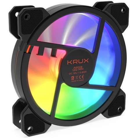 Krux Lunar 120 Case Fan με ARGB Φωτισμό και Σύνδεση 3-Pin