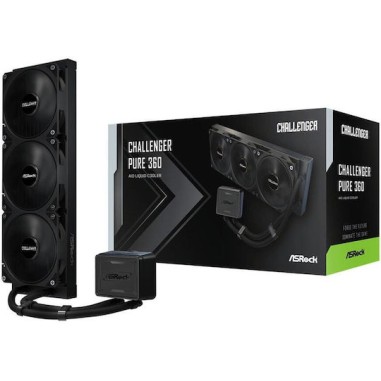 ASRock Challenger Pure 360 Υδρόψυξη Επεξεργαστή Τριπλού Ανεμιστήρα 120mm για Socket AM4/AM5/1700