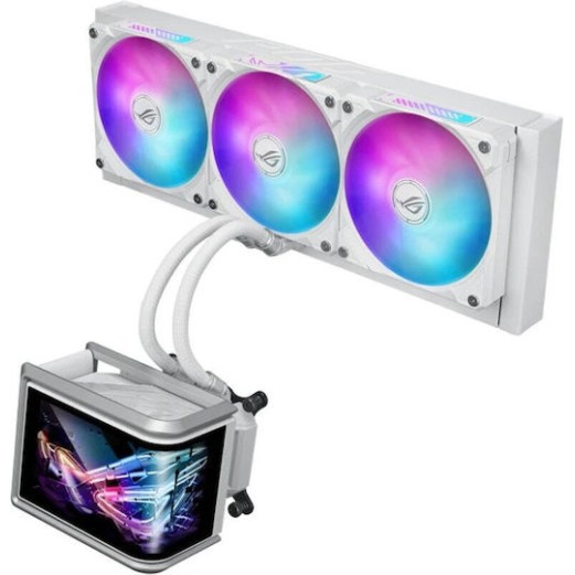 Asus ROG Ryuo IV SLC 360 ARGB Υδρόψυξη Επεξεργαστή Τριπλού Ανεμιστήρα 120mm για Socket AM4/AM5/1700 Λευκή
