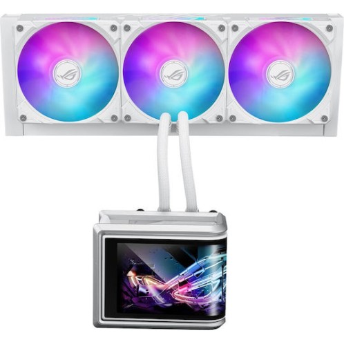 Asus ROG Ryuo IV SLC 360 ARGB Υδρόψυξη Επεξεργαστή Τριπλού Ανεμιστήρα 120mm για Socket AM4/AM5/1700 Λευκή