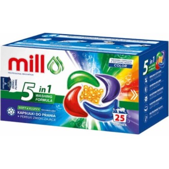 Mill Απορρυπαντικό για Χρωματιστά Ρούχα (25 Κάψουλες)