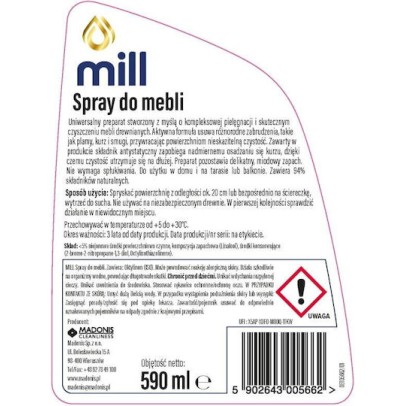Mill Clean Καθαριστικό Spray Επίπλων 590ml