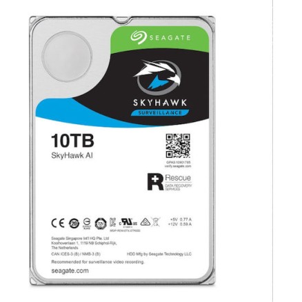 Seagate SkyHawk AI Surveillance 10TB HDD Σκληρός Δίσκος 3.5