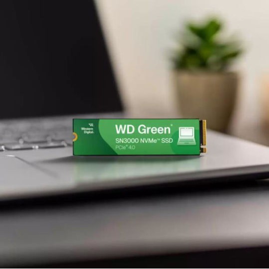 Western Digital Green SN3000 SSD 500GB M.2 NVMe PCI Express 4.0 Bulk WDS500G4G0E-00CPS0
