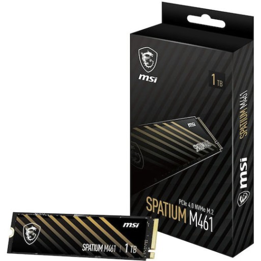 MSI Spatium M461 SSD 1TB τύπου M.2 με σύνδεση PCI Express 4.0 S78-440L1D0-P83