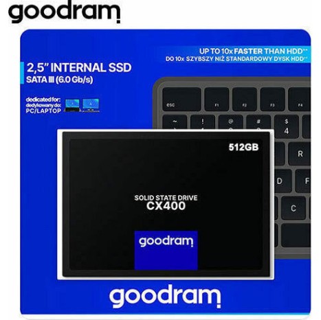 GoodRAM CX400 gen.2 SSD 512GB τύπου 2.5'' με σύνδεση SATA III SSDPR-CX400-512-G2