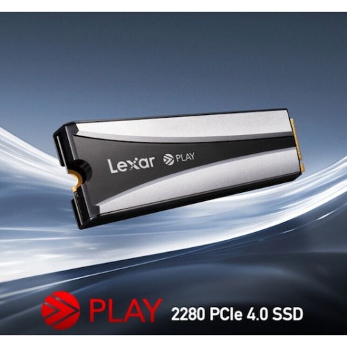 Lexar PLAY SSD 2TB τύπου M.2 με σύνδεση PCI Express 4.0 και Ψύκτρα LNMPLY8002T-RNNNG