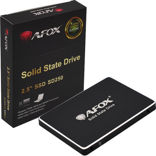 Afox TLC SSD 512GB τύπου 2.5'' με σύνδεση SATA III SD250-512GN