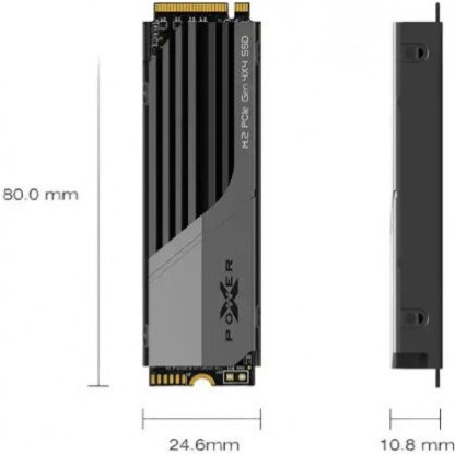 Silicon Power XS75 SSD 4TB τύπου M.2 με σύνδεση PCI Express 4.0 και Ψύκτρα (PS5 Compatible) SP04KGBP44XS75S5